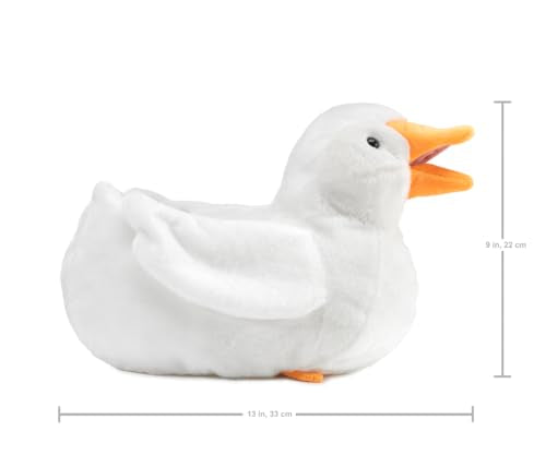 Folkmanis Duck Hand Puppet, White, Yellow