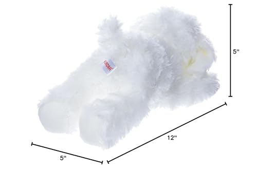 Aurora Adorable Flopsie Bonita Stuffed Animal - Playful Ease - Timeless Companions - White 12 Inches