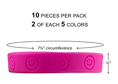 Teacher Created Resources Happy Faces Wristbands, Multi Color (6550)