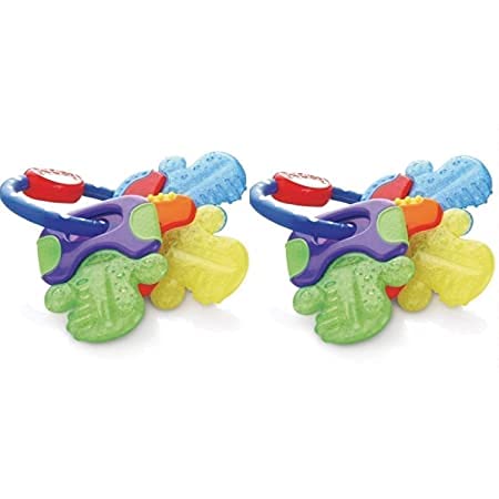 Nuby Ice Gel Teether Keys Blue And Pink