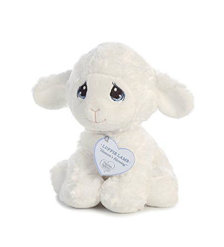 Aurora® Luffie Lamb Stuffed Animal - White 7.5 Inches, Polyester, Heartwarming Toy for Children, Model 15723
