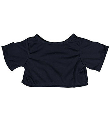 Navy Blue T-Shirt Teddy Bear Clothes Fits Most 14'-18' Build-A-Bear And Make Your Own Stuffed Animals