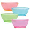 Tiger Chef Neon Assorted Party Plates, 20-Pack 6-ounce Hard Plastic Plates, Assorted Neon Colors Pink, Blue, Green and Orange