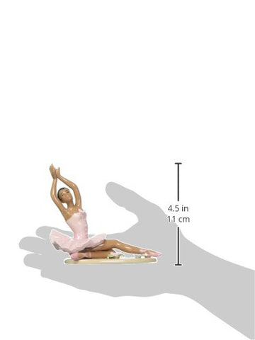 Cosmos Gifts 20903 African American Ballerina In Pink Dress 4 3/4' H