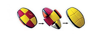 Brainwright QBOID Pocket Brain Teaser Fidget Puzzle - Multi-colored, Standard Size, Plastic, Model 8011