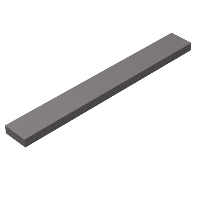 Classic Tiles Block Bulk, Dark Gray Tiles 1X8, Building Tiles Flat 100 Piece, Compatible With Lego Parts And Pieces: 1X8 Dark Gray Tiles(Color:Dark Gray)