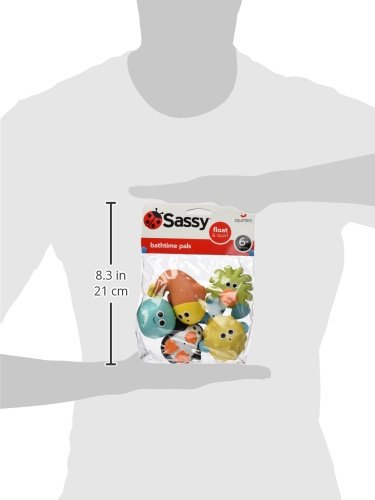 Sassy Bathtime Pals Squirt And Float Toys 9+ Months Set Of 5 Sea Characters