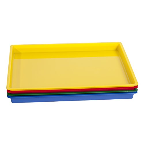 Edx Education Multipurpose Trays, Set Of 4 Assorted Colors