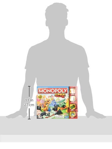 Hasbro Gaming Monopoly Junior Board Game For Kids Ages 5 And Up, 2-4 Players, Family Games