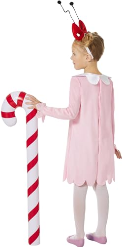 Inspirit Designs Dr. Seuss Kids Cindy Lou Who Costume Kit | Officially Licensed | The Grinch Who Stole Christmas | 3 Piece Costu