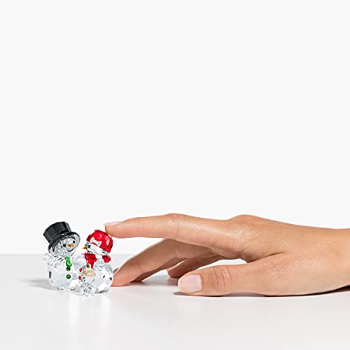 Swarovski Joyful Christmas Snowman Family Crystal Figurine