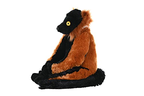 Wild Republic Red Ruffed Lemur Plush, Stuffed Animal, Plush Toy, Gifts For Kids, Cuddlekins12 Inches