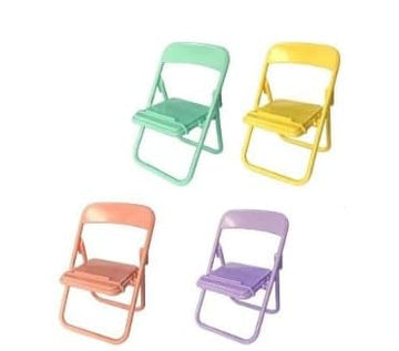 5Pcs Colourful Simulation Mini Folding Back Small Chair Model,Miniature Scene Accessories,Miniature Plastic Furniture Accessorie