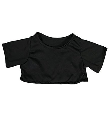 Black T-Shirt Teddy Bear Clothes Fits Most 14'-18' Build-A-Bear And Make Your Own Stuffed Animals