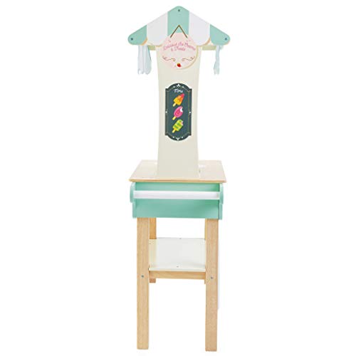 Le Toy Van - Educational Wooden Toy Role Play Ice Cream Trolley | Boys Or Girls Pretend Play Toy Food Playset - for Ages 3+