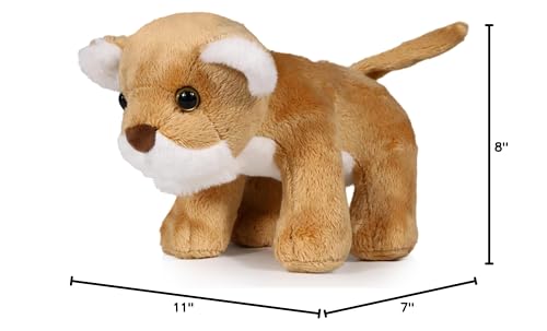 Ice King Bear Wild Animal Small Stuffed Animals Zoo Family Plush Toy (Lion 6 Inches)