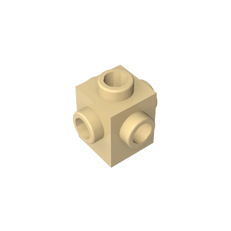 BrickBuddy Gobricks GDS-650 Brick Special 1 x 1 Studs on 4 Sides 50PCS Compatible with Lego Toy 4733 DIY Parts and MOC Component