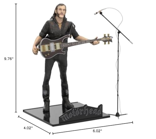 Global Merchandising Motorhead Lemmy Kilmister Figurine 16 cm - Silver Wood Model 75489-B4