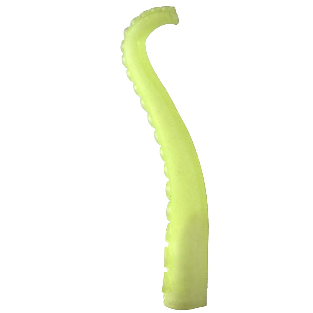 Silicone Finger Tentacle Puppets Glow-In-The-Dark (Yellow, 10)