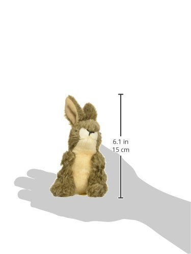Folkmanis Mini Jack Rabbit Finger Puppet, Brown, 1 Ea