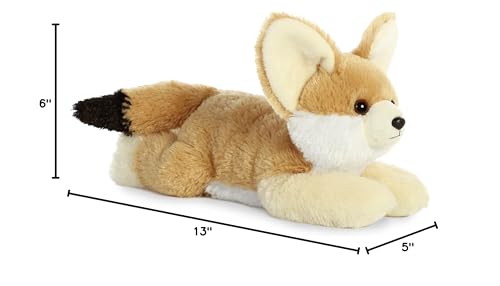 Aurora® Adorable Flopsie™ Fennec Fox Stuffed Animal - Playful Ease - Timeless Companions - Brown 12 Inches