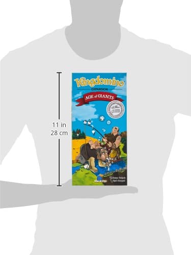 Blue Orange Games Kingdomino Age of Giants Expansion - Kids Family or mature-themed Strategy Board game extension for award winning Kingdomino or Queendomino games - 2 to 5 players. Recommended for ages 8+