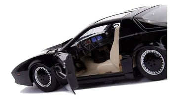 Jada Toys Knight Rider K.I.T.T. 1:24 Scale Die-Cast Car, Black, 1982 Pontiac Firebird with Light Up Feature