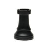 WE Games Dark Rook Replacement Chess Piece - Plastic, Felt Bottom, Classic Design, Model 04-1237