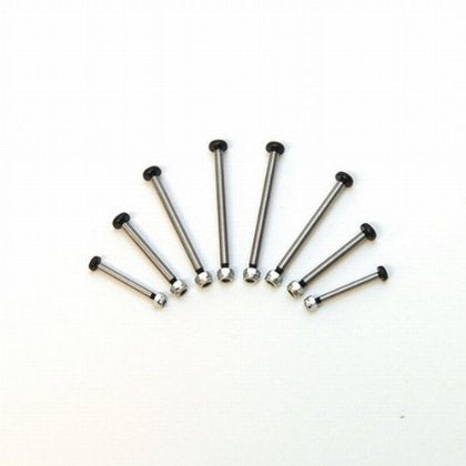 ST Racing Polished Steel Lock-nut Style Hinge-Pin for Traxxas 2WD Electrics