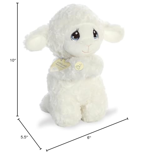 Aurora 10" Luffie Praying Lamb - White Plush Soft Toy - Model 15779