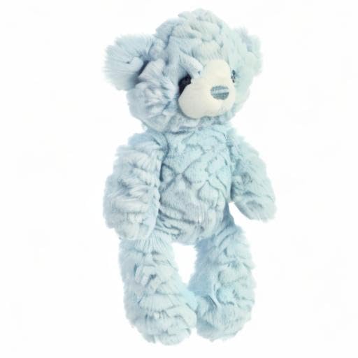 Aurora Snuggly Huggy Bear Baby Stuffed Animal - Blue 10 Inches, Polyester, Comforting Companion for Imaginative Play