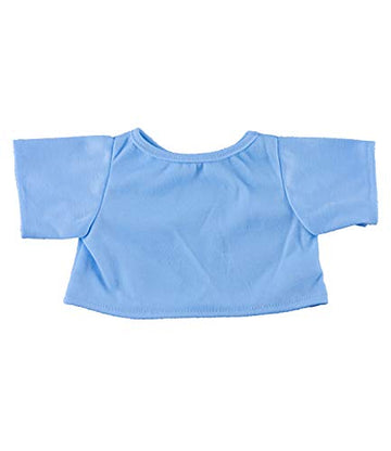 Light Blue T-Shirt Outfit Teddy Bear Clothes Fits Most 14''-18'' Build-A-Bear And Make Your Own Stuffed Animals
