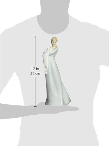 LLADRÓ Mother Figure - A Mother's Embrace, Matte Satin Green Porcelain, Model 1018218