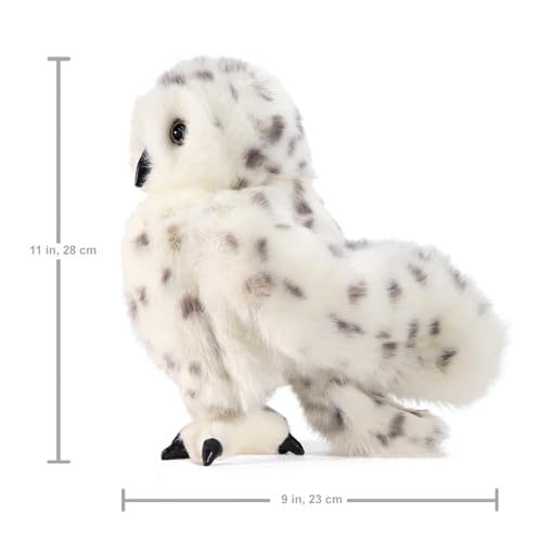 Folkmanis Snowy Owl Hand Puppet Standard Packaging White Black