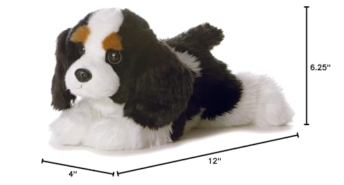 Aurora Adorable Flopsie Charles Stuffed Animal - Playful Ease - Timeless Companions - Black 12 Inches