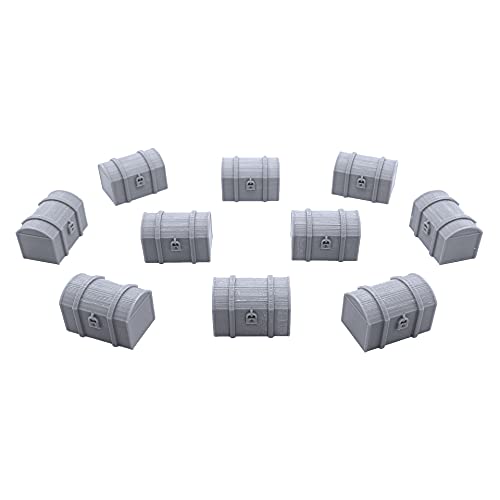Chests, Terrain Scenery For Tabletop 28Mm Miniatures Wargame, 3D Printed And Paintable, Endertoys