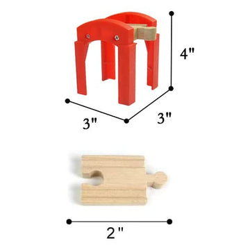 Wooden Train Bridges, Bridge Support, Wooden Train Track Accessories, Wooden Train Track, Train Tracks Compatible with All Major
