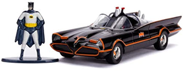 Jada 1966 Batmobile With Diecast Batman Figurine Batman (1966-1968) Classic Tv Series Dc Comics Hollywood Rides Series 1/32 Diec