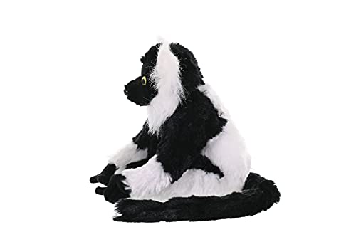 Wild Republic Black And White Lemur, Cuddlekins Mini, Stuffed Animal, 8 Inches, Gift For Kids, Plush Toy, Fill Is Spun Recycled