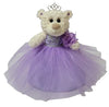 KINNEX COLLECTIONS SINCE 1997 12'' Quince Anos Teddy Bear with Dress Embroidery Mis 15 Anos (Centerpiece) ~ B09631-5 (Lavender)
