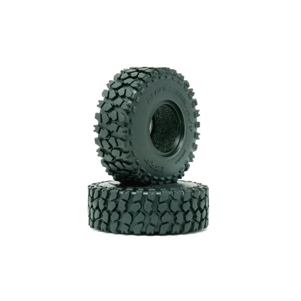 Generic Little Guy Racing Parts Black Label M/T (57mm) 1.0 Inch Tires Compatible with 1/24 RC Axial SCX24, RGT, Element, Enduro,