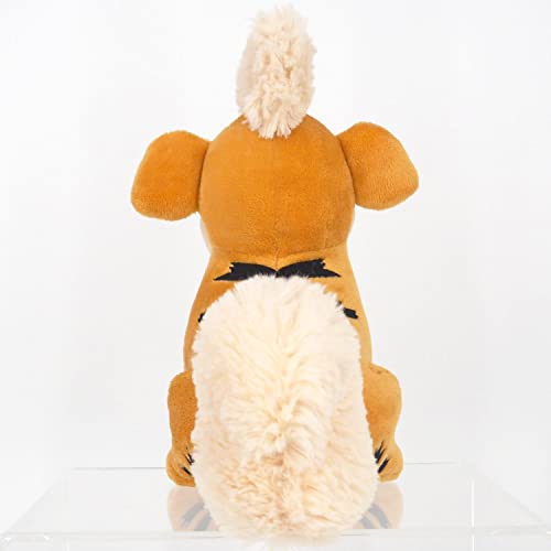 Sanei Pp97 Pokemonall Star Collection Growlithe Plush, 7'', Orange, Black