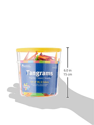 Learning Resources Ler3554 Brights! Tangrams Class Pack