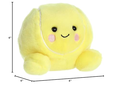 Aurora Adorable Palm Pals Tennis Ace Stuffed Animal - Pocket-Sized Play - Collectable Fun - Yellow 5 Inches