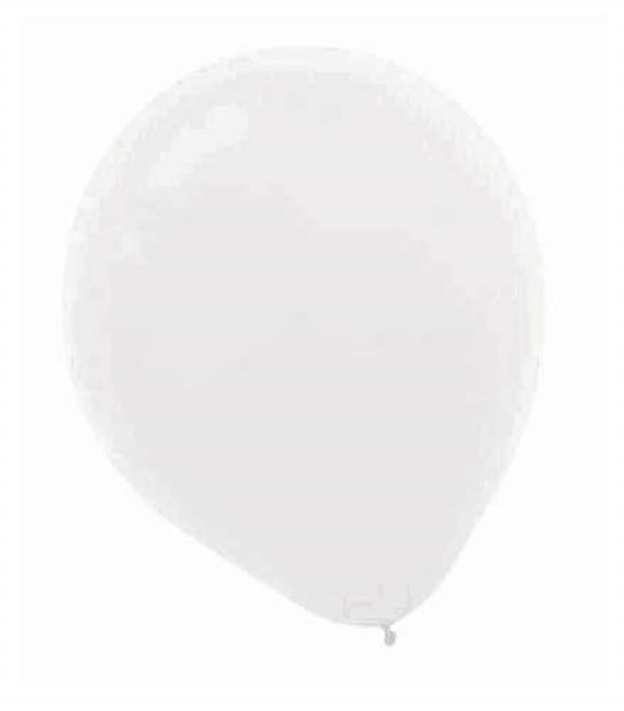 White Solid Color Latex Balloons - 12' (Pack Of 100) - Perfect For Parties, Celebrations & Holiday Decorations