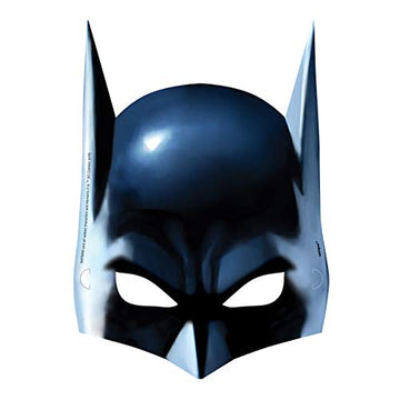 Unique Batman Super Hero Birthday Party Supplies Favor Bundle includes 16 Party Paper Masks with 1 Dinosaur Sticker Sheet