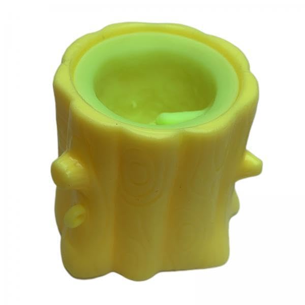 Merishopp3X1Pc Fun Squeeze Squirrel Cup Antistress Sensory Fidget Toy Tree Stump Cute Yellow