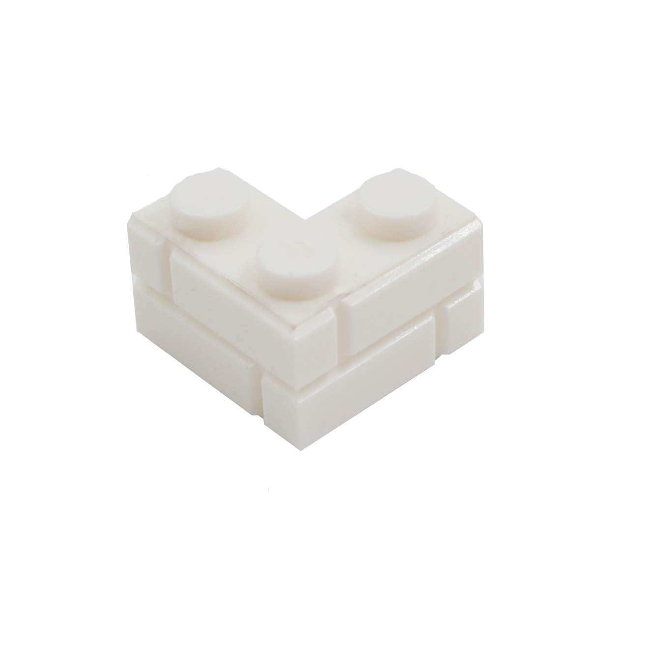 YUJHITP 300 Pcs White 1+2 Masonry Profile Bricks, Classic White Building Wall Bricks Blocks Bulk, Compatible with Lego Parts and