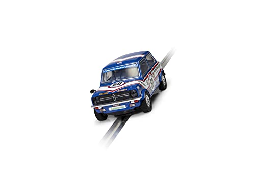 Scalextric Mini 1275Gt - Patrick Motorsport - Richard Longman 1979. Classic Touring., Blue/White