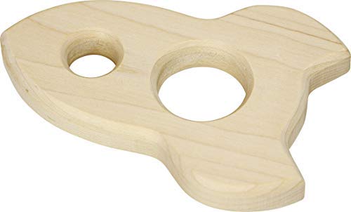 Rocket Shaped Maple Teether - Made In Usa